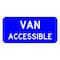 Sign Solutions Usa Van Accessible, Aluminum, 9 in x 18 in DUS08DWT1809D9-6P - alternate 1